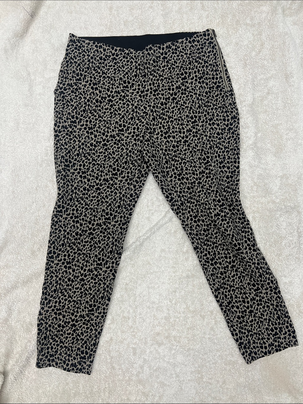 a new day Leopard Print Pants - Black and Taupe